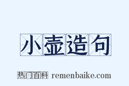 小壶造句是什么意思的图片